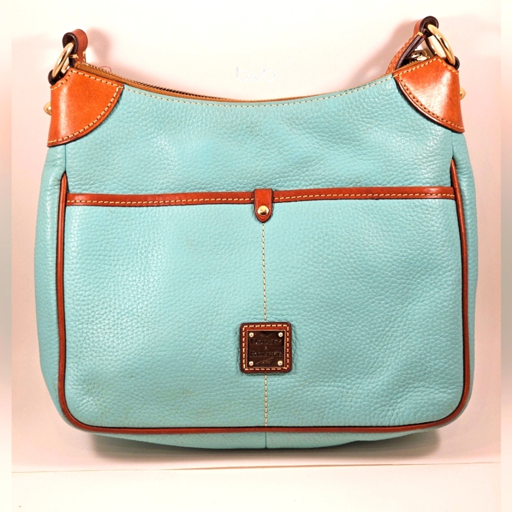 Dooney & Bourke Kimberly Teal with British Tan Leather
